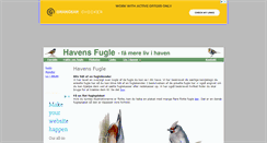Desktop Screenshot of havensfugle.dk